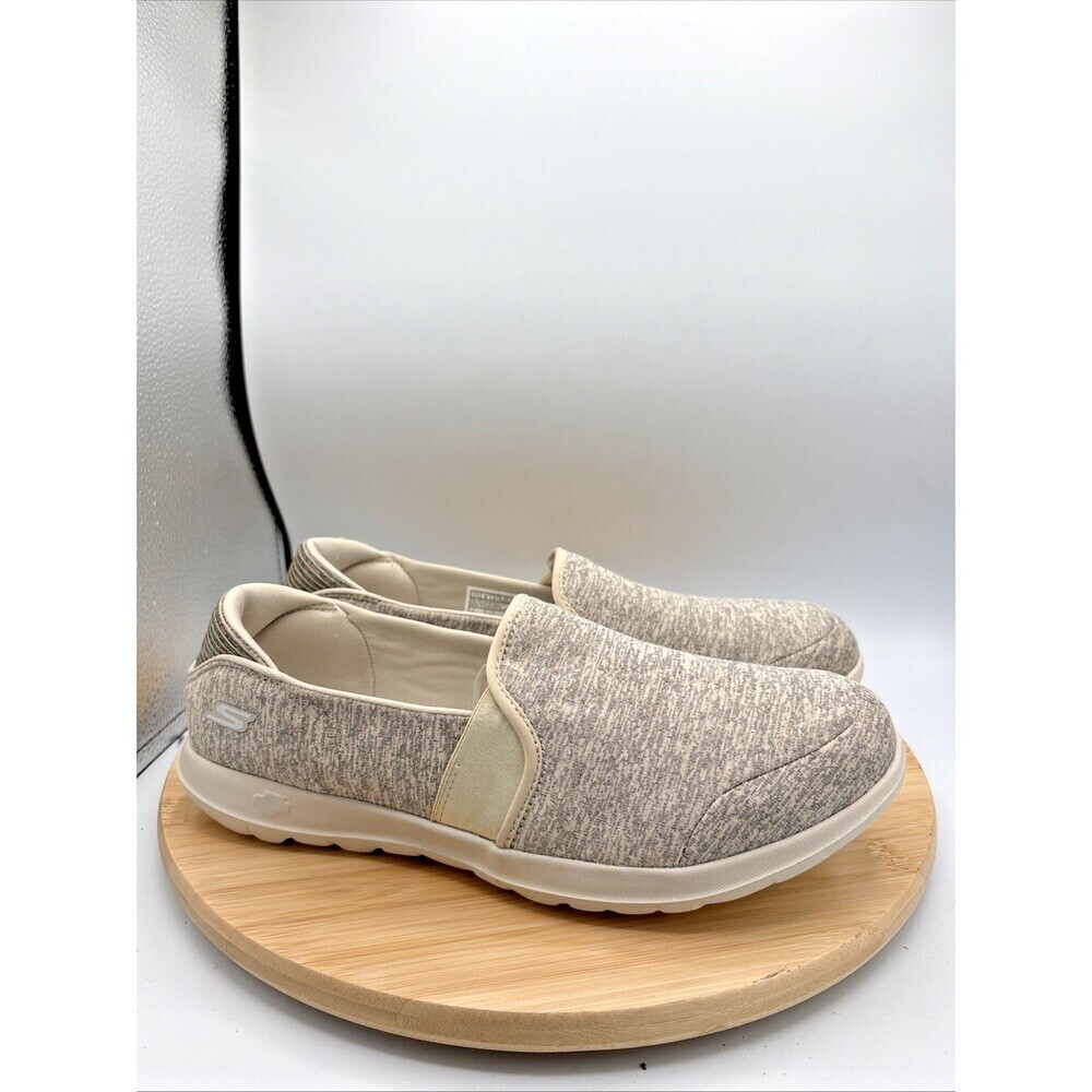 Skechers Air Cooled Goga Mat Slip On Shoes Natural Womens 11 Style 16378